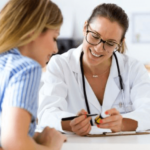 Women Health Provider talking with client